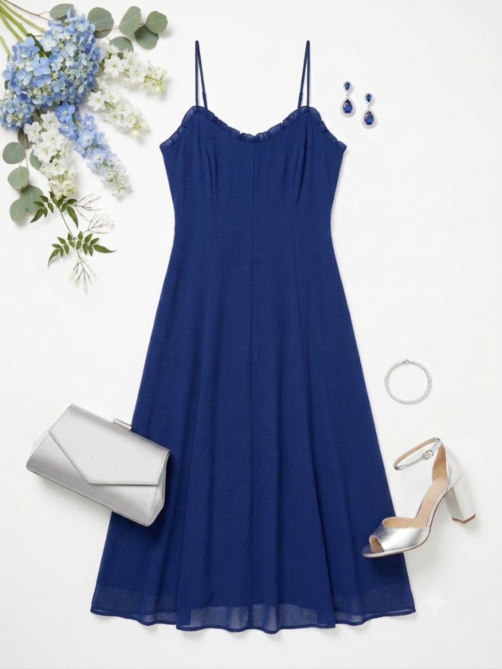 Navy Blue Maxi Dress